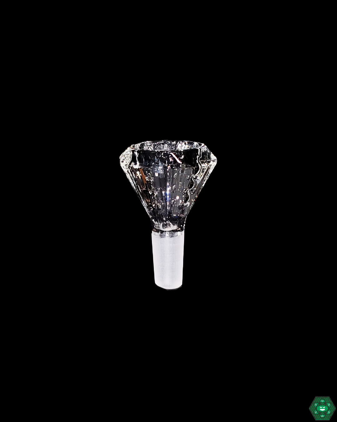 Engraved Quartz Slide, a high-quality glass accessory providing enhanced smoking performance with a durable and artistic design.