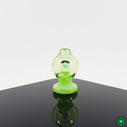 Enhanced Airflow Puffco Cap: The crushed opal design of this Soup Glass carb cap is engineered to improve airflow and vapor production on your Puffco Peak.