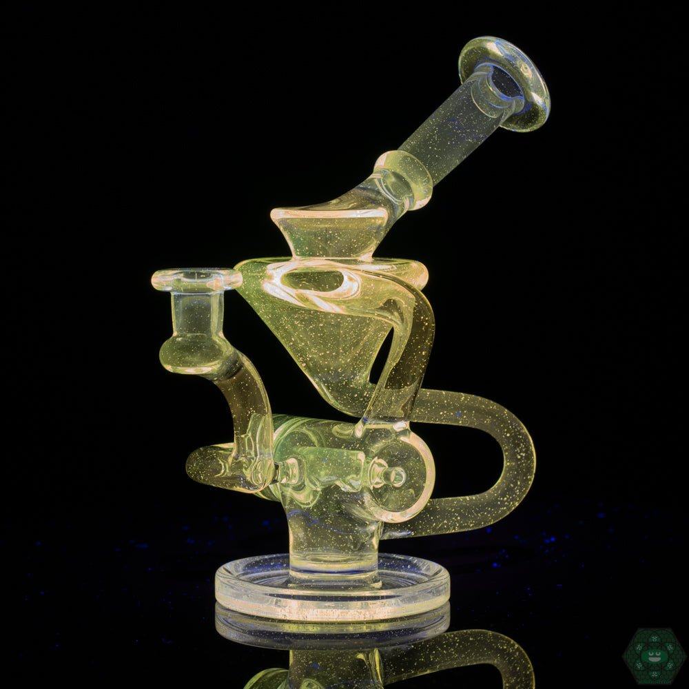 Eric Law 6.5-Inch Glass Recycler, handcrafted with precision and featuring an innovative inline percolator.