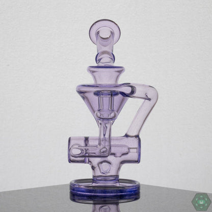 Eric Law 6.5-Inch Recycler featuring a 2-hole inline perc, single uptake, and single drain for smooth filtration.