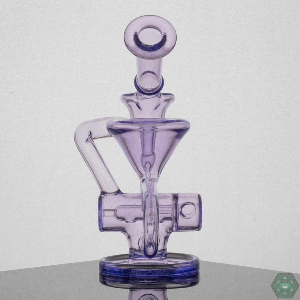 Eric Law Glass Recycler featuring a 6.5-inch compact design with an inline perc for superior smoke filtration.