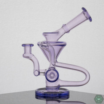 Eric Law Mini Recycler, a 6.5-inch high-quality glass rig with a single uptake and smooth function.