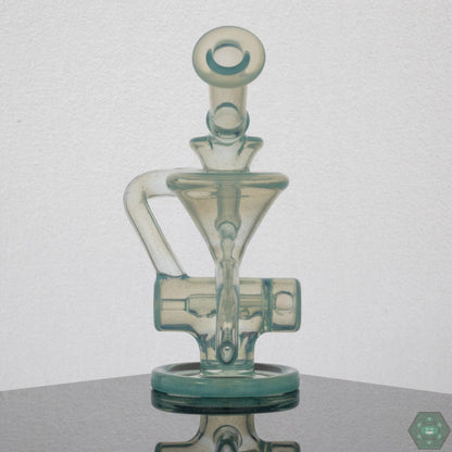 Eric Law Mini Recycler, a premium glass piece with an inline perc and a compact 6.5-inch frame.

