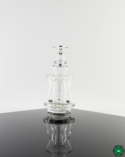 Ery Glass Puffco Attachments: Custom glass enhancements for Puffco devices, 4.25"-5" tall with a 1.75" diameter, including a one-hole perc for enhanced function.


