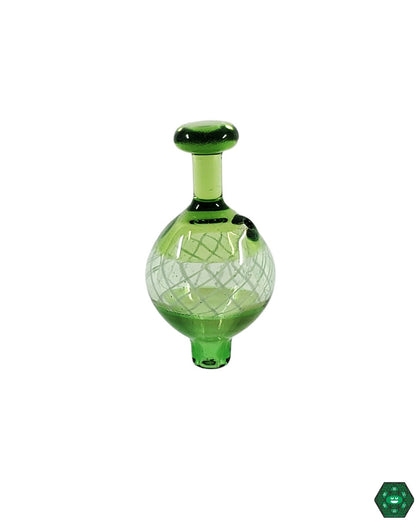  ET Glass Bubble Caps, handcrafted for 25MM quartz bangers, providing precise airflow control for optimal vaporization.