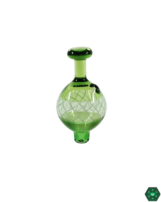  ET Glass Bubble Caps, handcrafted for 25MM quartz bangers, providing precise airflow control for optimal vaporization.