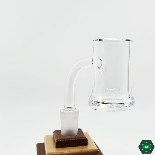 Evan Shore XL Flat Top Banger, crafted from premium quartz with a large surface area for optimal heat retention and efficient dabbing.

