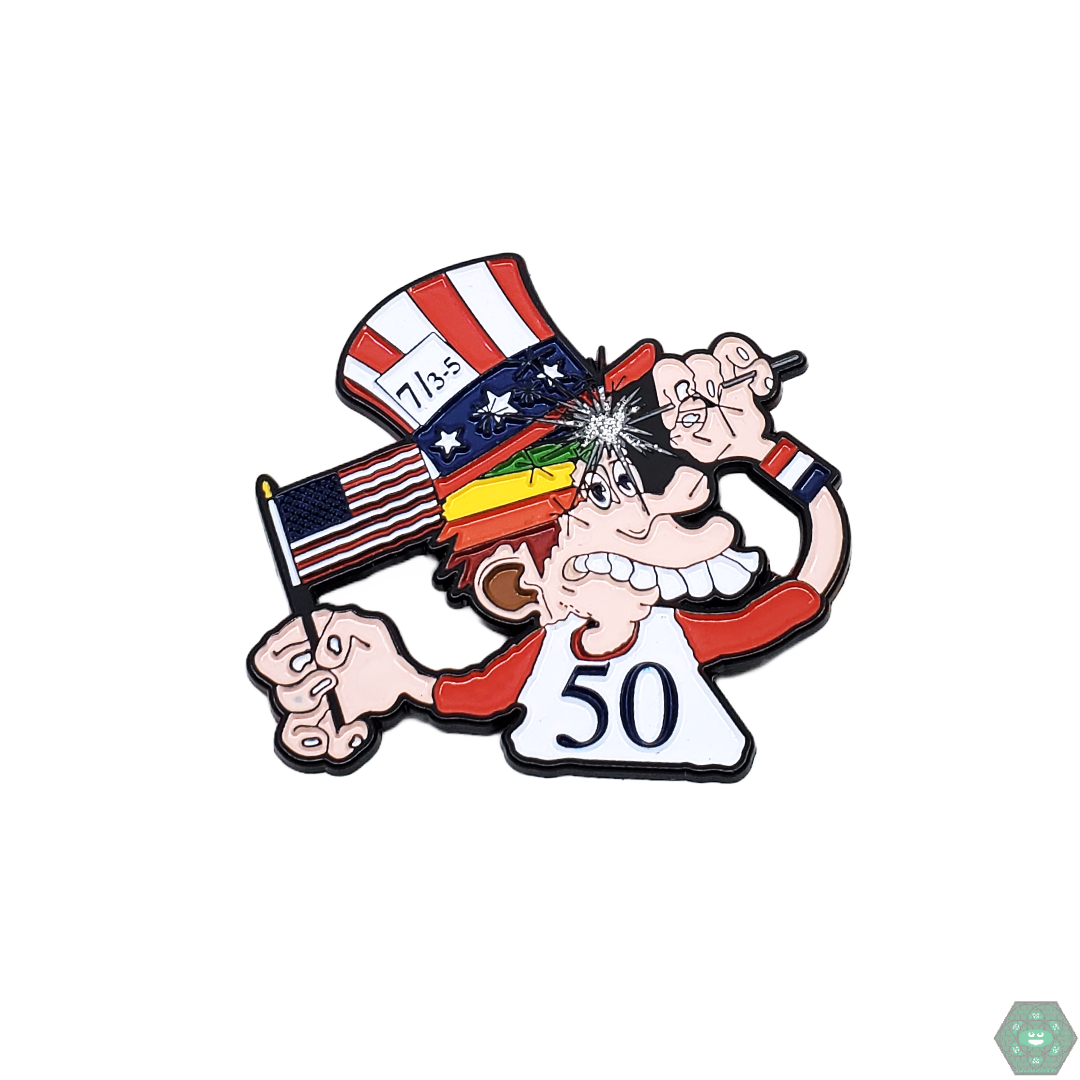 Fare Thee Well Hat Pin featuring a unique music tribute design, ideal for collectors and fans celebrating classic music culture