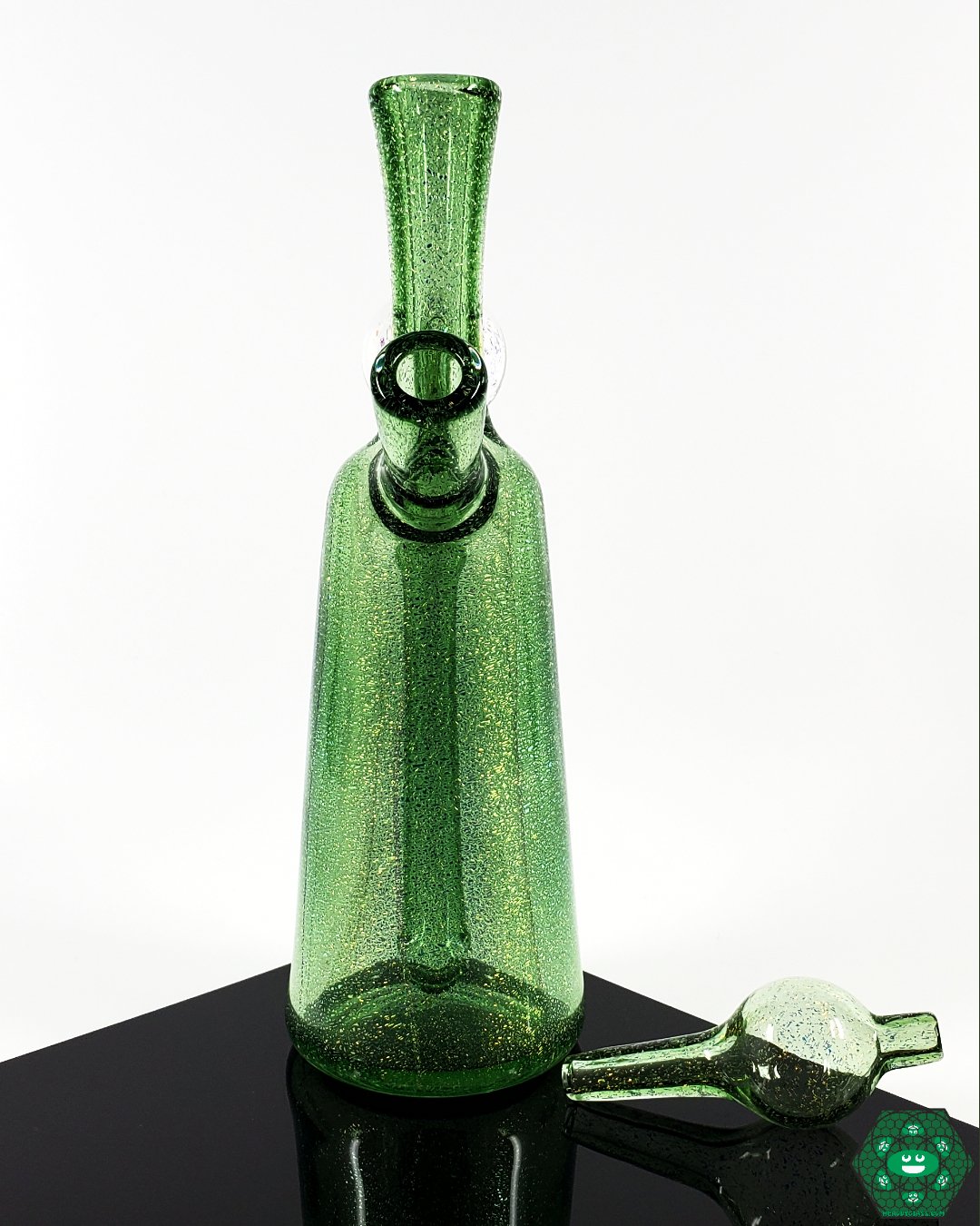 Freeman Mini Tube by Justin Freeman Glass – 10mm female joint, 45-degree angle, and 2-hole perc for efficient filtration and smooth hit