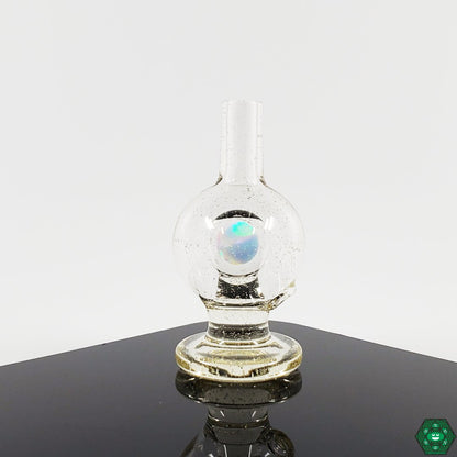 Full-Color Opal Cap: This vibrant cap from Soup Glass is designed to stand out, adding a stylish touch to your dabbing setup while providing functional airflow control.