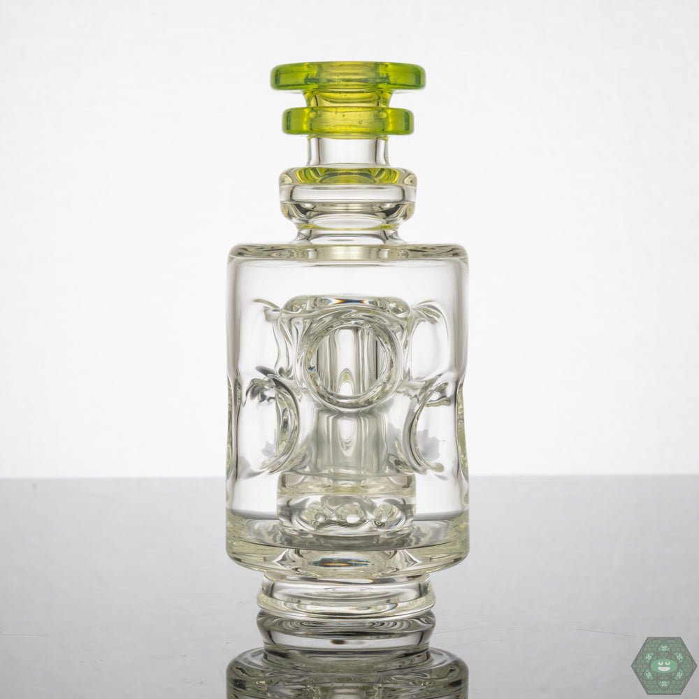 G.D Glass Straight Fab Puffco Attachment #4, featuring smooth percolation with a triple-hole perc for enhanced diffusion, an upgrade for your Puffco device, available with fast USA shipping.