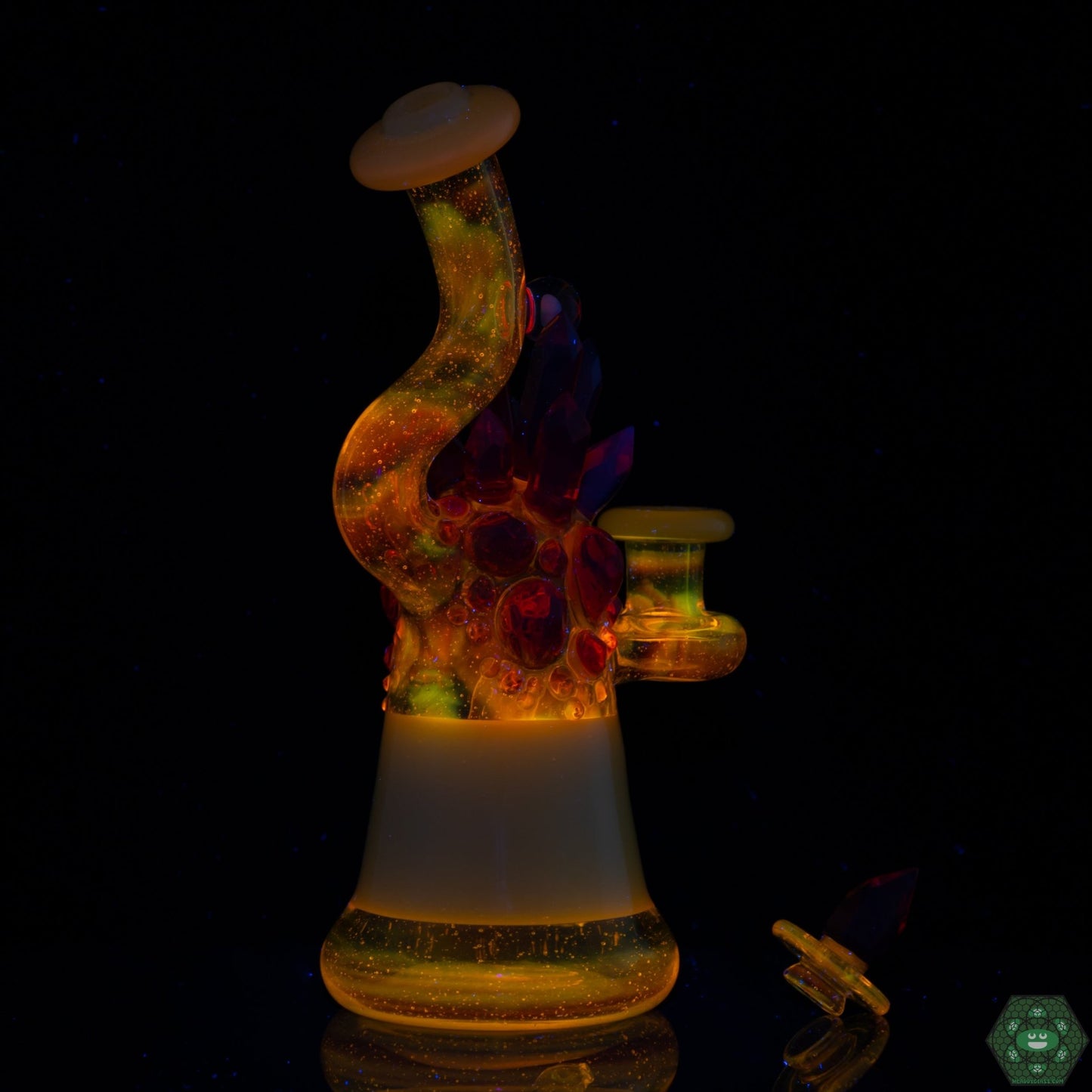 Northern Waters Glass - Crystal Encalmo Jammer - @Glass Art for Collectors: The Crystal Encalmo Jammer is a must-have for collectors seeking unique and visually striking glass art.Northernwatersglass - HG