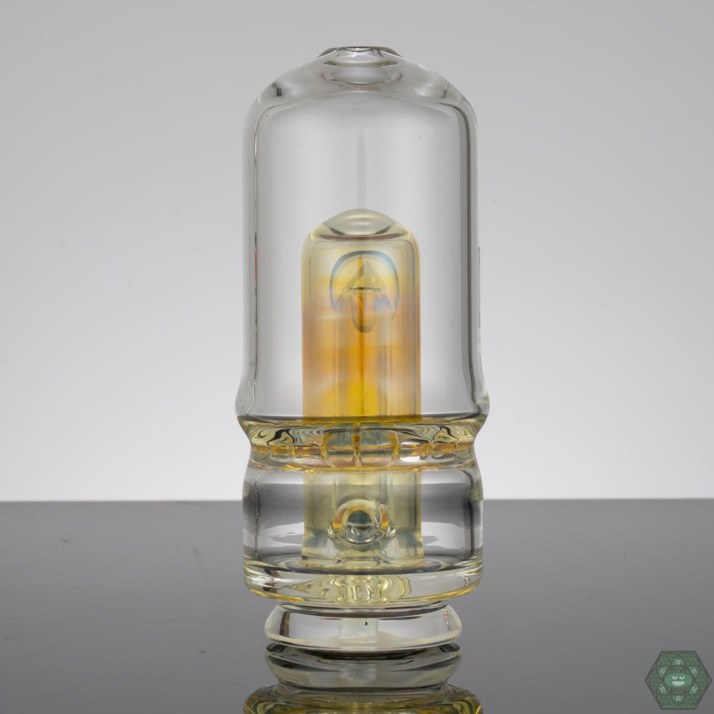 Glass Attachment for Smooth Hits: The single ratchet perc in this Galloway Glass attachment ensures smooth and enjoyable dabbing experiences.