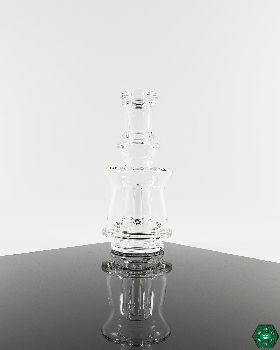 Glass Attachments for Puffco: Ery Glass creates custom pieces for Puffco devices, featuring a one-hole perc for improved function and available in a 4.25"-5" height and 1.75" diameter.