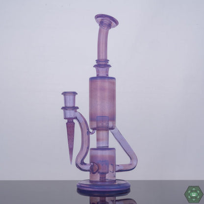 The Glass Carpenter Purple Lilac Bubble Dumper Carb Cap designed for enhanced vapor control and optimal airflow.
