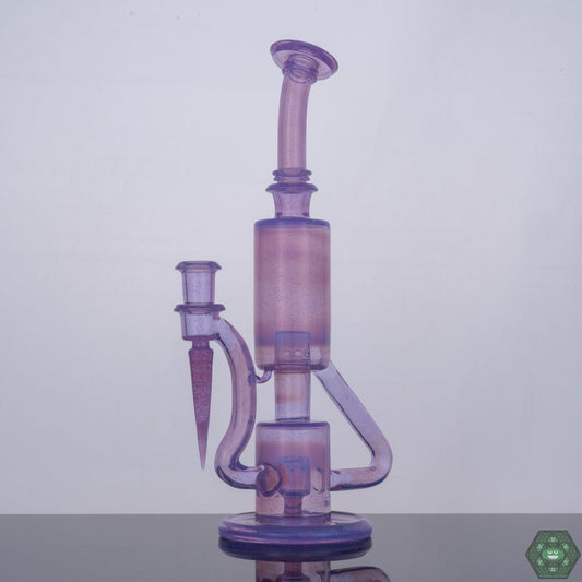 The Glass Carpenter Purple Lilac Bubble Dumper Carb Cap designed for enhanced vapor control and optimal airflow.