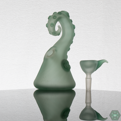A beautiful glass Tentacle Rig, the Traveler by Wicked Glass, perfect for on-the-go dabbing.