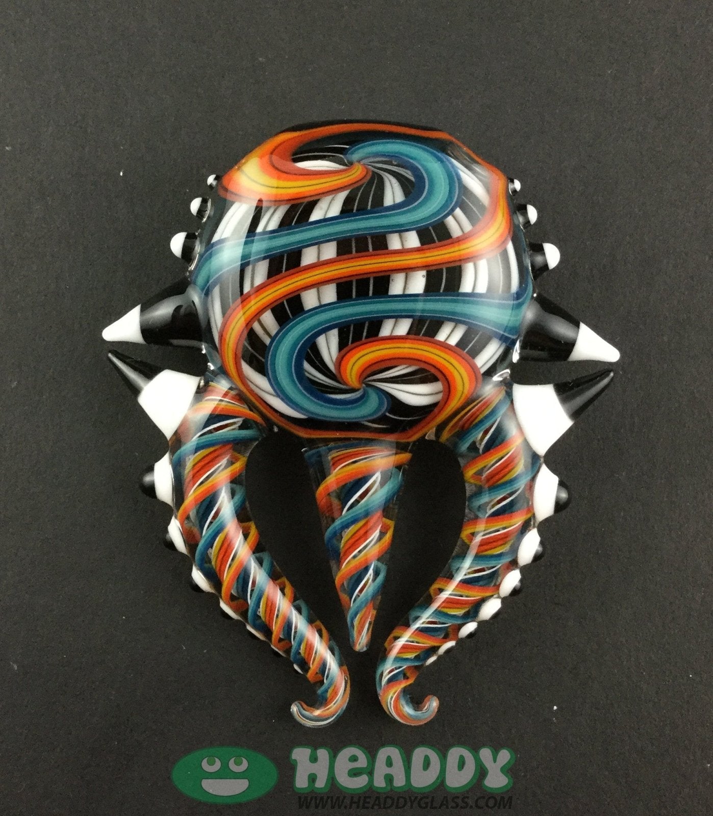 Global Glassworks Interdimensional Key Pendant - Orange & Blue - @Globalglassworks - HG