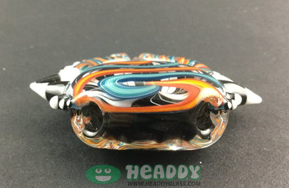 Global Glassworks Interdimensional Key Pendant - Orange & Blue - @Globalglassworks - HG