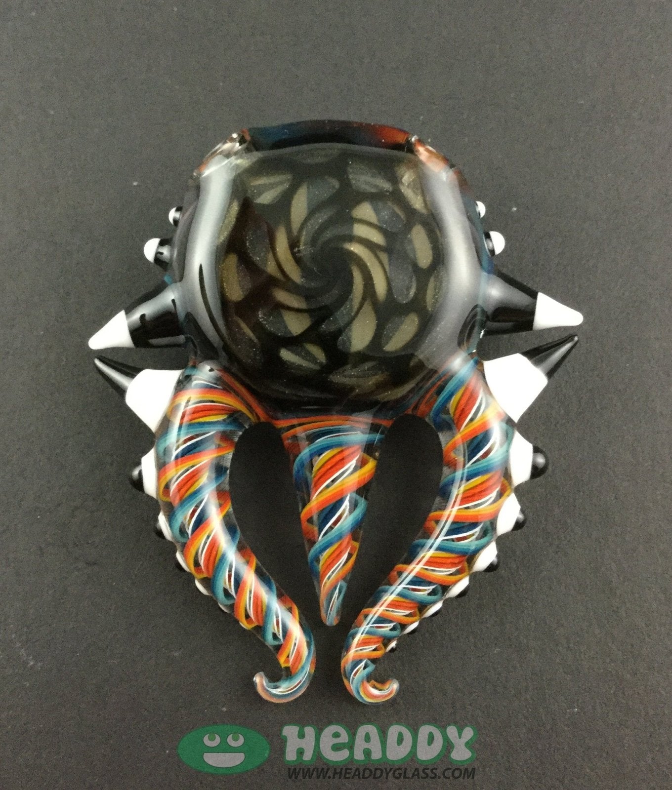 Global Glassworks Interdimensional Key Pendant - Orange & Blue - @Globalglassworks - HG