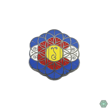 Grass Roots Flower of Life Hat Pin with a detailed, meaningful design, perfect for those who appreciate art, symbolism, and unique accessories
