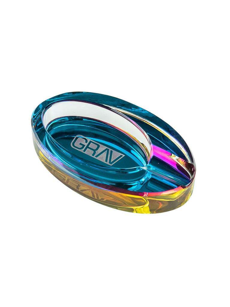Grav Labs Ellipse Ashtray, durable and stylish, designed from high-quality glass, elevating your setup with both functionality and visual appeal.
