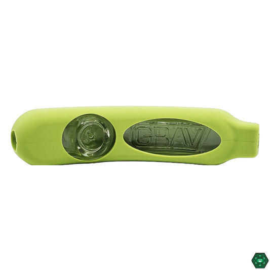  Grav Labs Rocket Steamroller with Silicone Skin, featuring a durable silicone skin for added grip and a unique rocket design for enhanced airflow control and smooth hits.