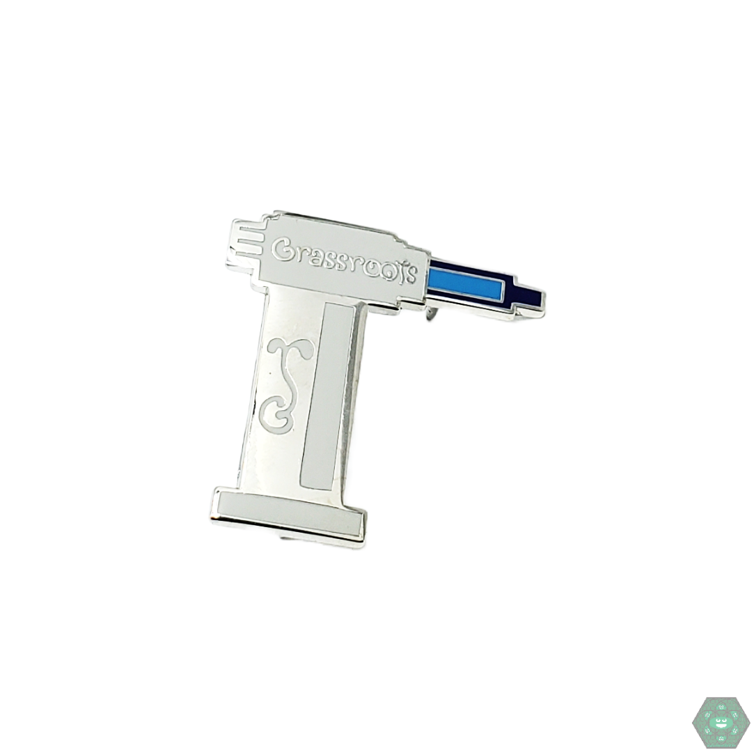  GRC Torch Pin featuring a sleek torch design with a durable enamel finish, perfect for adding flair to any pin collection.