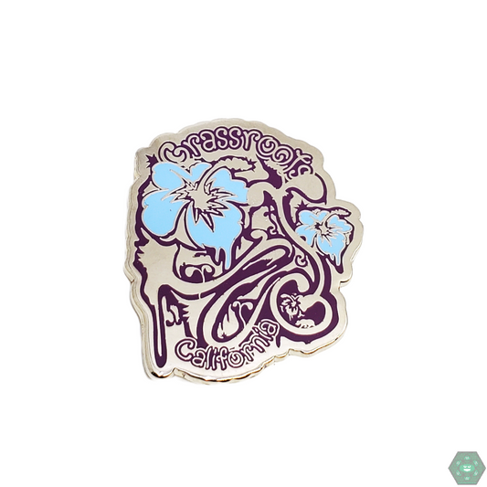 GRC Tropical Pin featuring a vibrant, island-inspired design crafted in durable enamel, perfect for adding tropical vibes to any outfit or collection.