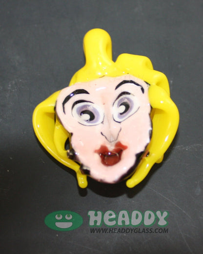 Grimm 3D Pendant #2, an exquisite handmade glass piece with stunning depth and unique visual effects.