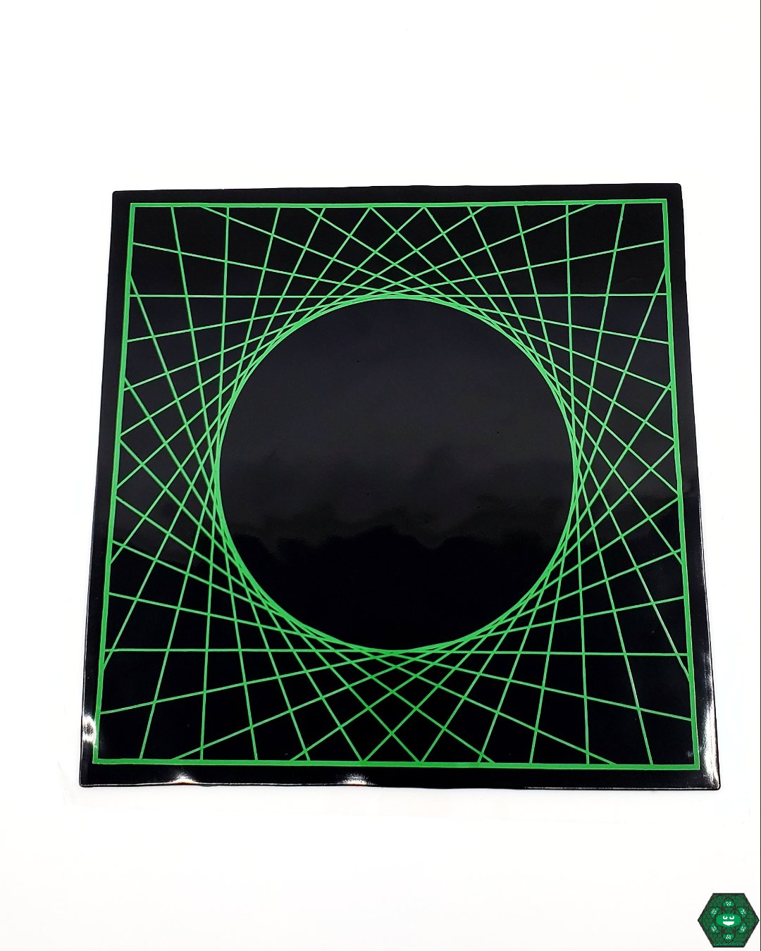 Grip Mat Pattern #1, a sturdy non-slip dab mat designed for stability, heat resistance, and glass rig protection.