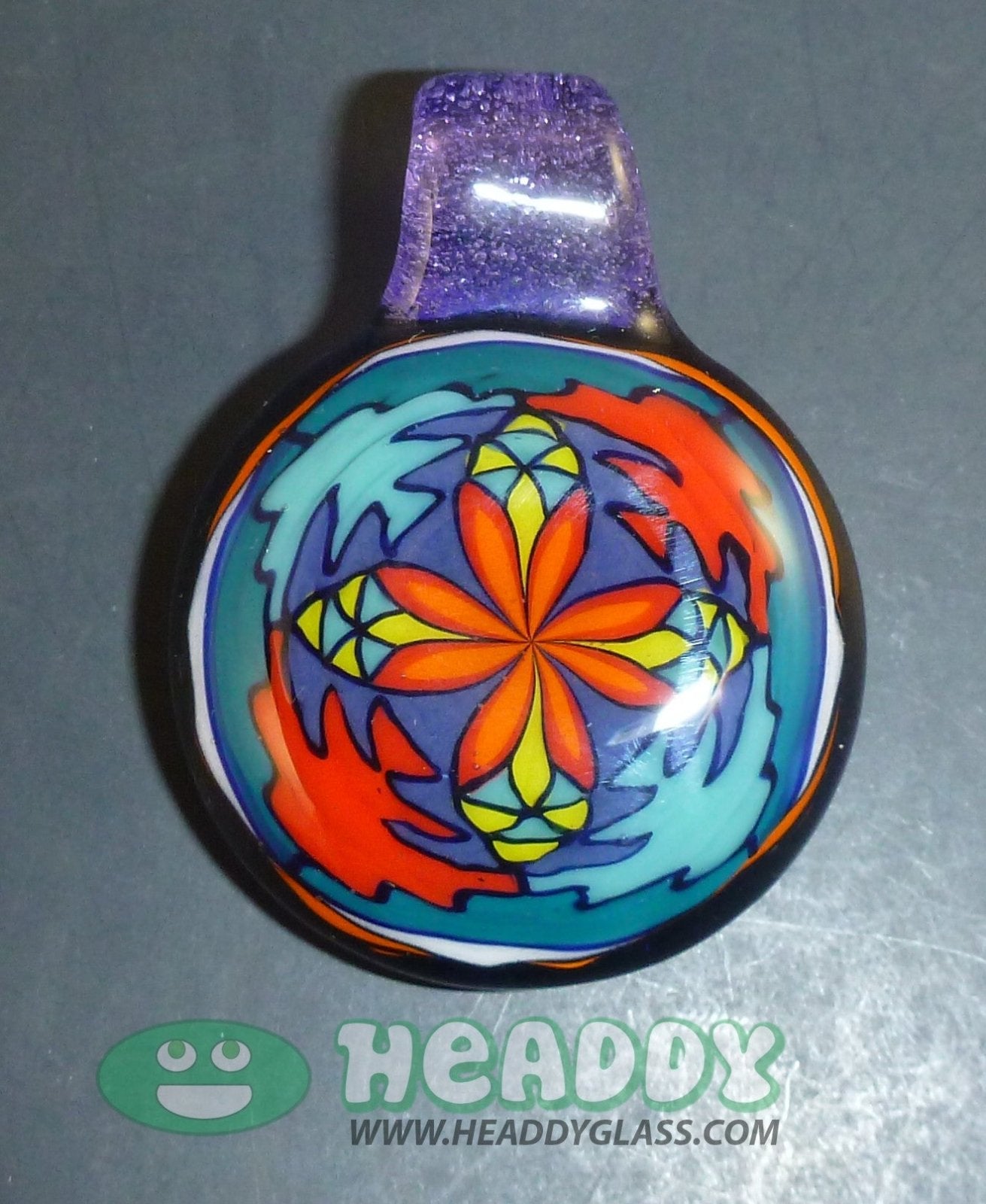 Handcrafted Brian Jacobson Glass Pendant #2, featuring a unique artistic design for elegant wear.
