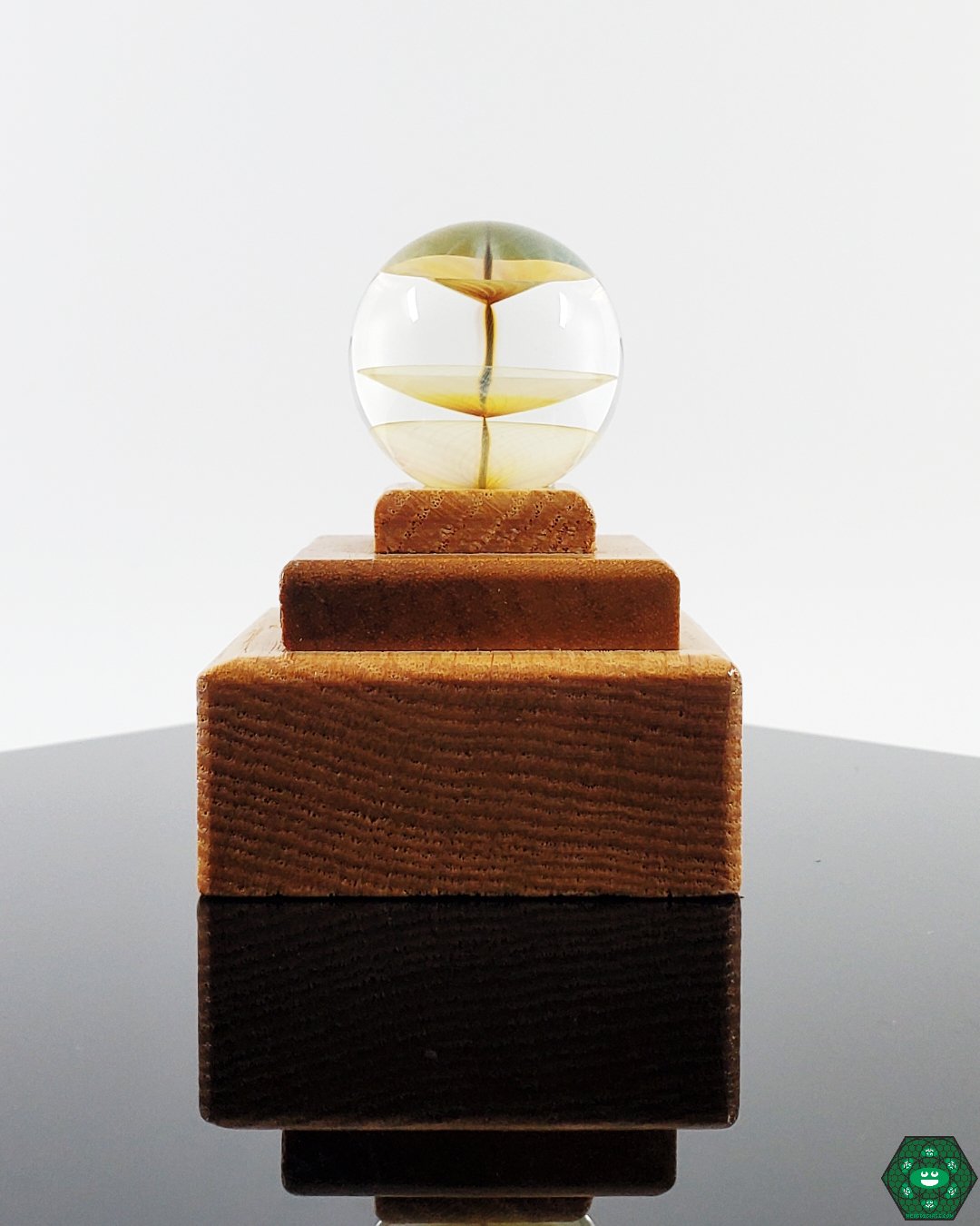  Handcrafted 14mm Brick Glass Fumed Marbles, perfect for decoration and glass art projects.