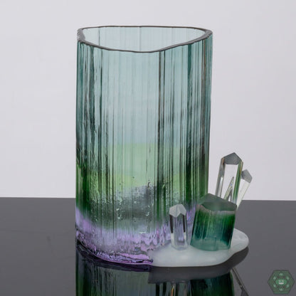 Handcrafted Cluster Glass Art: This unique piece by Digger Glass features a captivating cluster design, showcasing the artistry and skill of the glassblower.