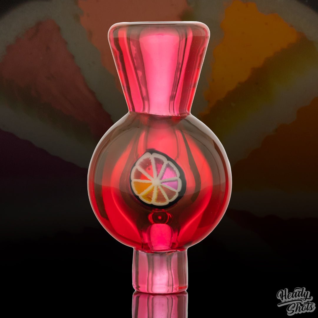 Handcrafted Glass Bubble Cap by J Fell, a premium accessory for dabbing enthusiasts.