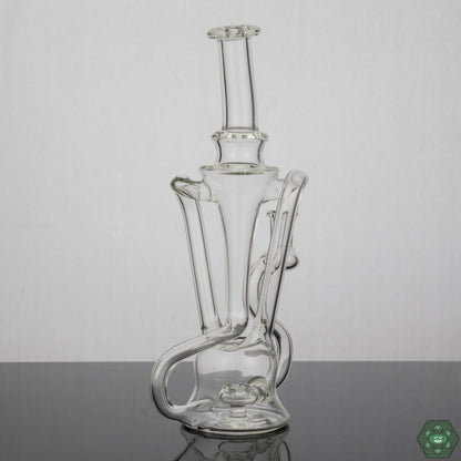 Handcrafted Glass Dab Rig: This Prophecy Glass Recycler is a beautifully handcrafted piece, perfect for collectors and enthusiasts.


