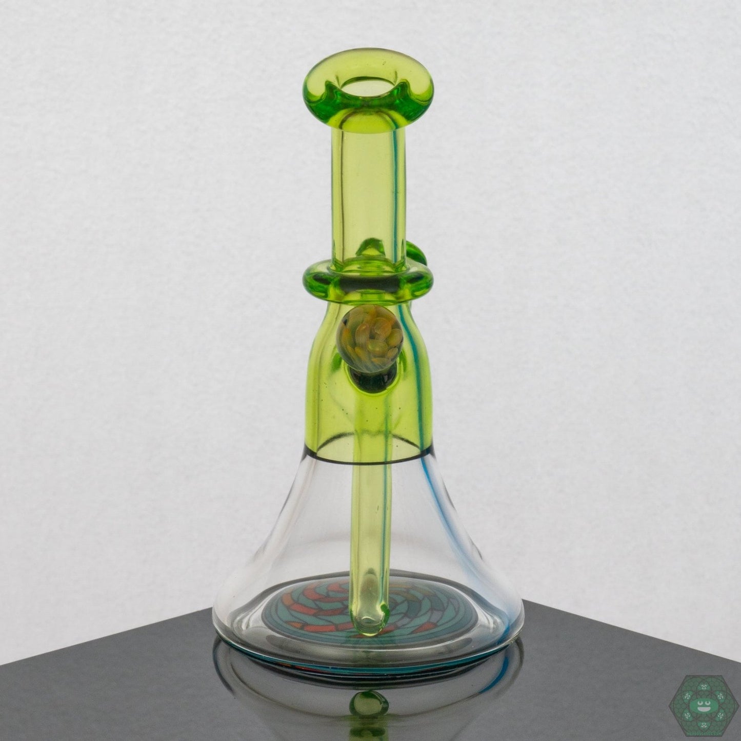 Haterade Brian Jacobson Mini Glass Tube, a compact yet stylish smoking accessory for enthusiasts.