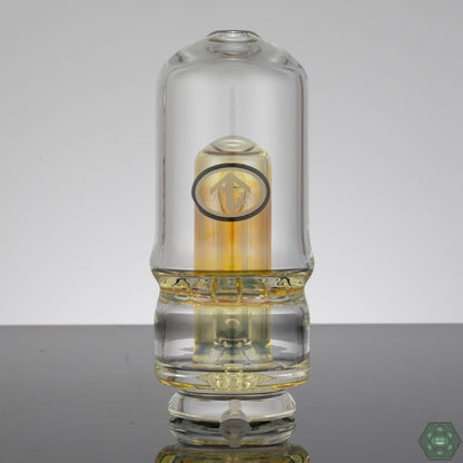 Heady Glass Attachment - Fume: The fumed glass elements of this Galloway Glass attachment create a unique and color-changing effect.