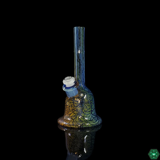  Hefe Glass Fumed Mini Tube: A compact heady glass rig with a color-shifting fumed glass finish, lightweight and portable, ideal for enthusiasts who appreciate heady glass in a compact form, combining striking visuals with smooth hits.