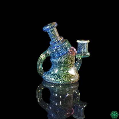 Hefe Glass Mini Squat Recycler | Compact Dab Rig with Efficient Water Chamber for Smooth, Flavorful Pulls