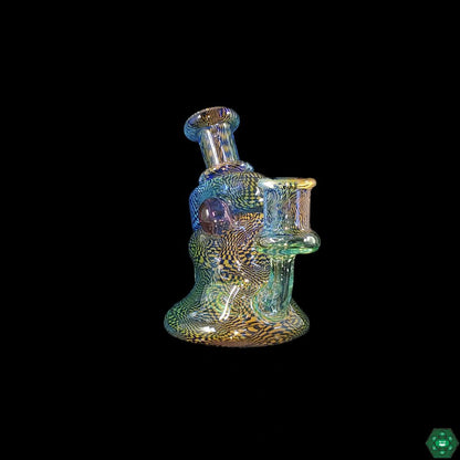 Hefe Glass Mini Squat Recycler Dab Rig | Stylish, Durable Design for Easy Handling and Smooth Filtration