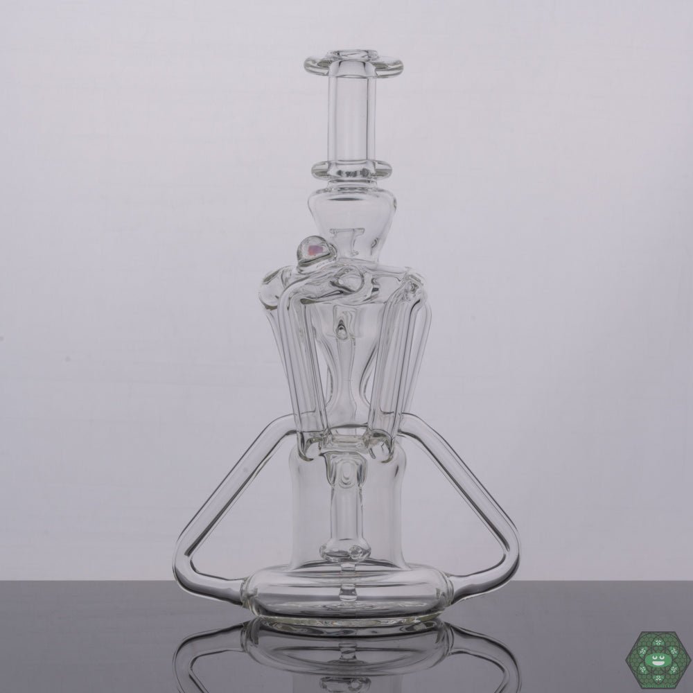 High-Performance Recycling Rig: The Spunout Glass Clear Recycler is designed for optimal recycling action, providing smooth and flavorful dabbing experiences.


