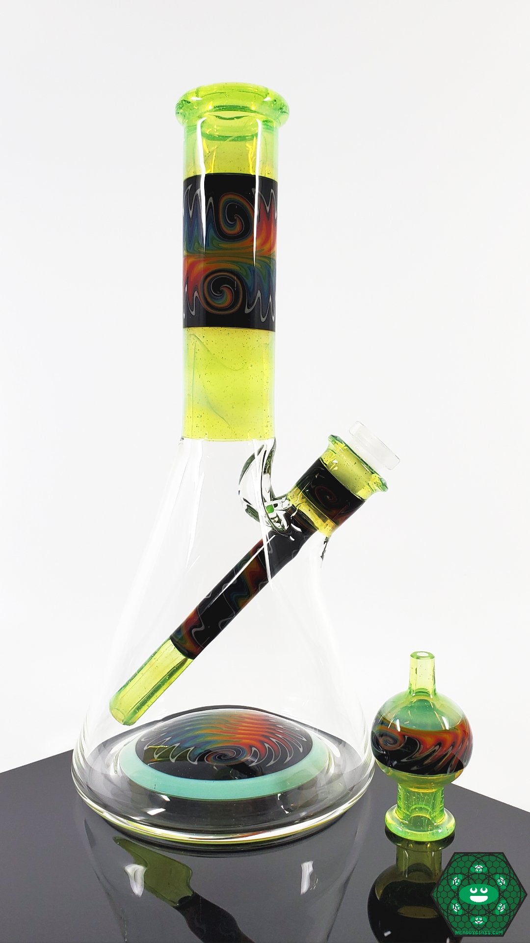 Ian S. Glass Sea Slyme Beaker – Functional and stylish beaker with a vibrant color design, ideal for smooth smoking sessions.