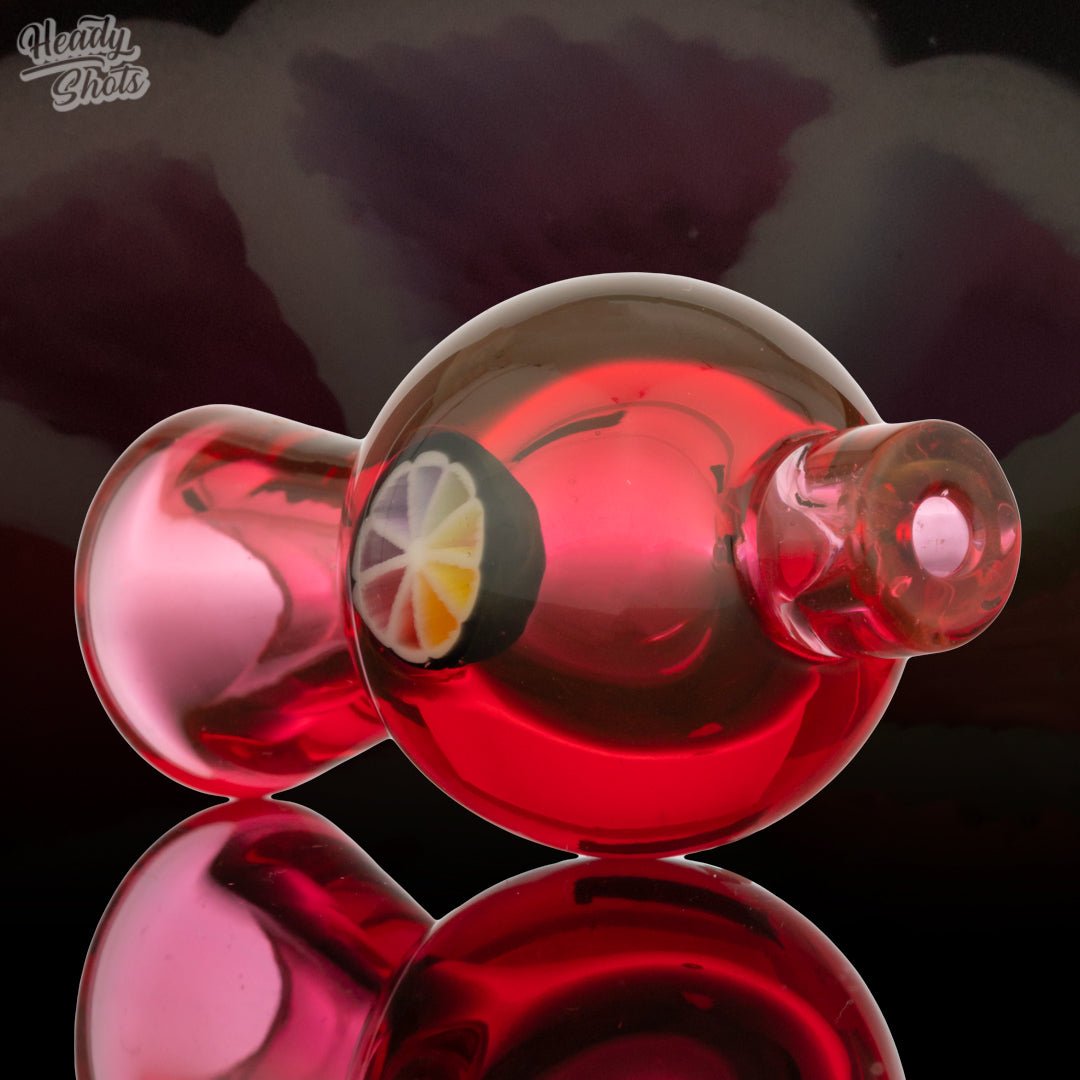 J Fell Bubble Cap for enhanced dabbing, handcrafted glass carb cap for optimal airflow and flavor.