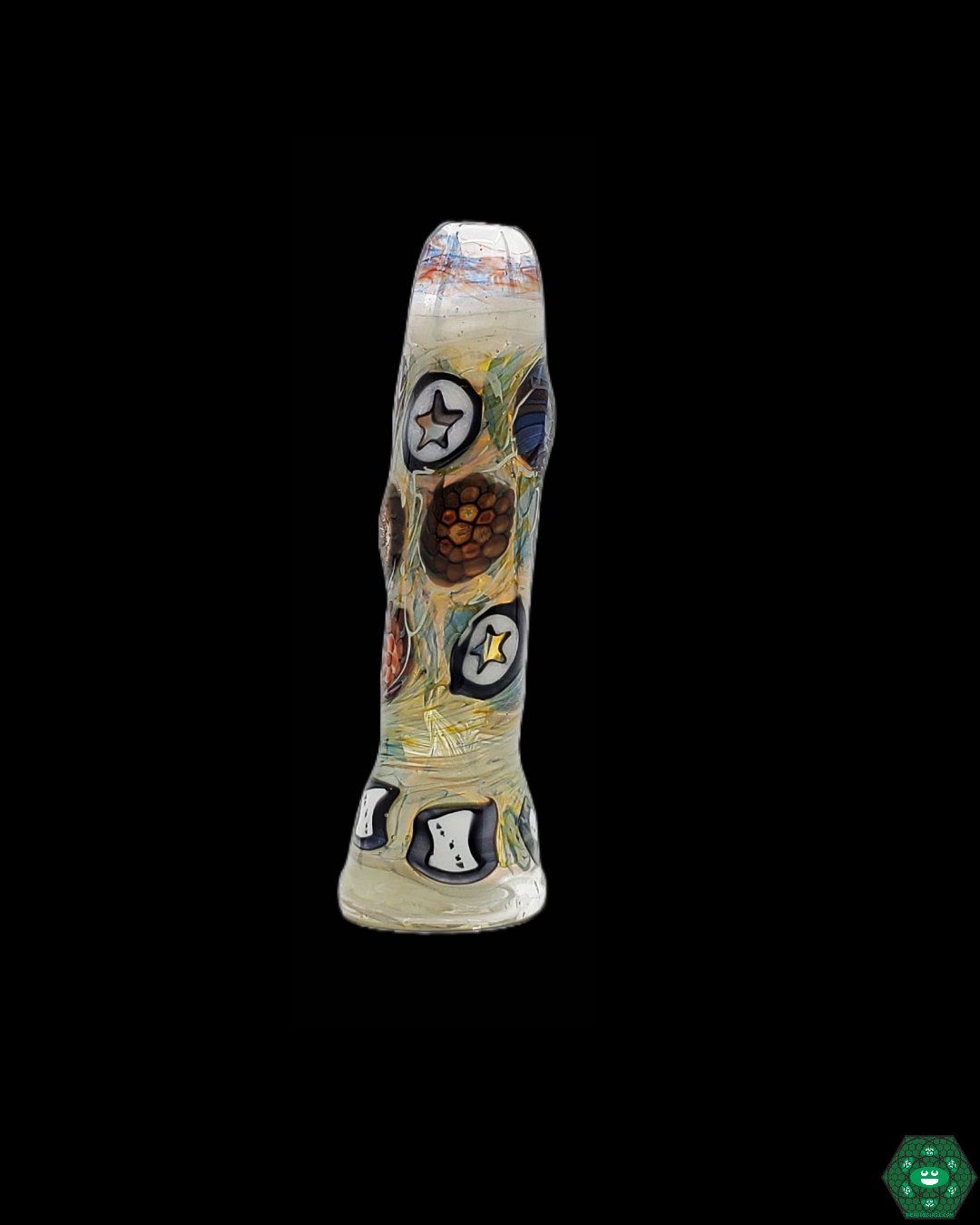 J Kelly Onies, a portable and discreet handcrafted glass chillum, perfect for on-the-go smokers.