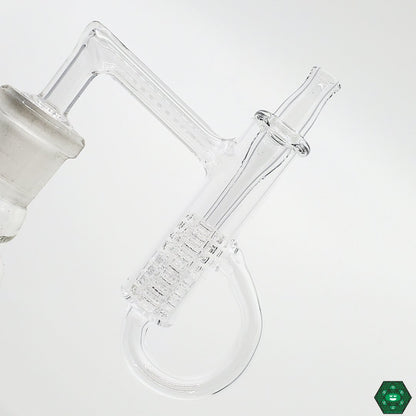J Red Glass Diamond Loop Terpcycler, a premium dab cycler designed to provide balanced airflow and heat for an efficient dabbing experience.
