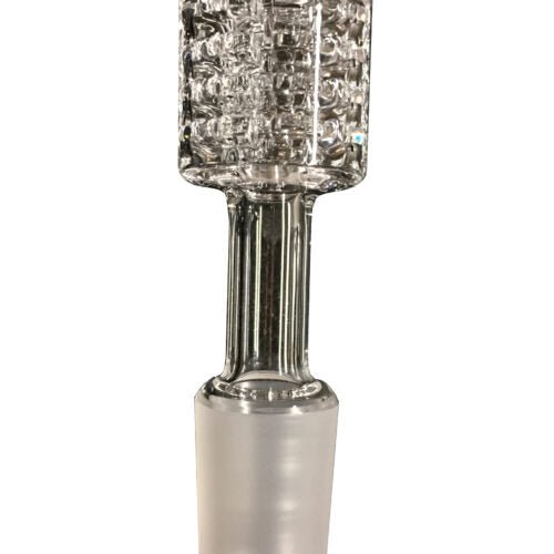 Quad Diamond Knot by J Red Glass, a four-stage diamond knot designed for maximum vapor efficiency, providing efficient heat retention and superior vapor production, perfect for regular users and enthusiasts, elevating any setup with its reliable, high-performance build.


