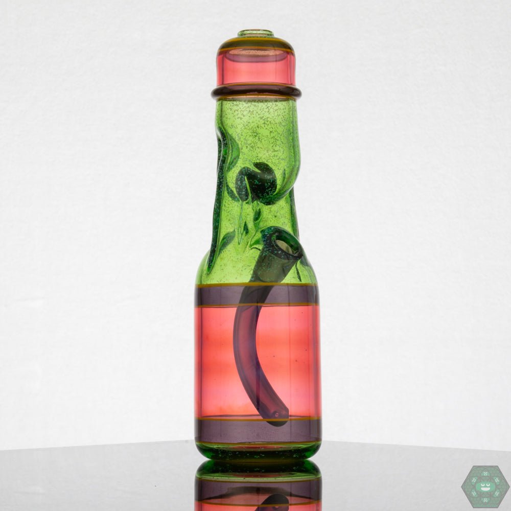 Jack Blew Glass Full-Size Ramune Bottle Rig – Retro-inspired Ramune bottle design with modern functionality for a premium glass rig experience.
