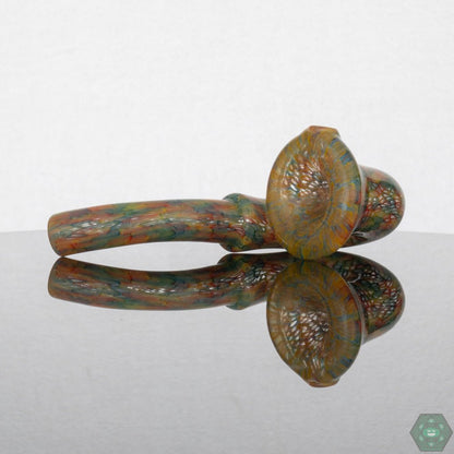 Jeff Heathbar Glass Sherlock – Artistic, handcrafted Sherlock pipe with murrini details, designed for elegance and functionality.

