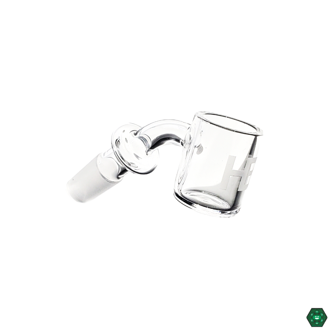 Joel Halen 25MM Quartz Bucket highlighting its excellent heat resistance and durable construction for consistent performance and enjoyable dabbing sessions.